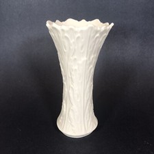 Vintage Lenox Small Vase Ivory Color Woodland Collection Bark Made in USA 6"H