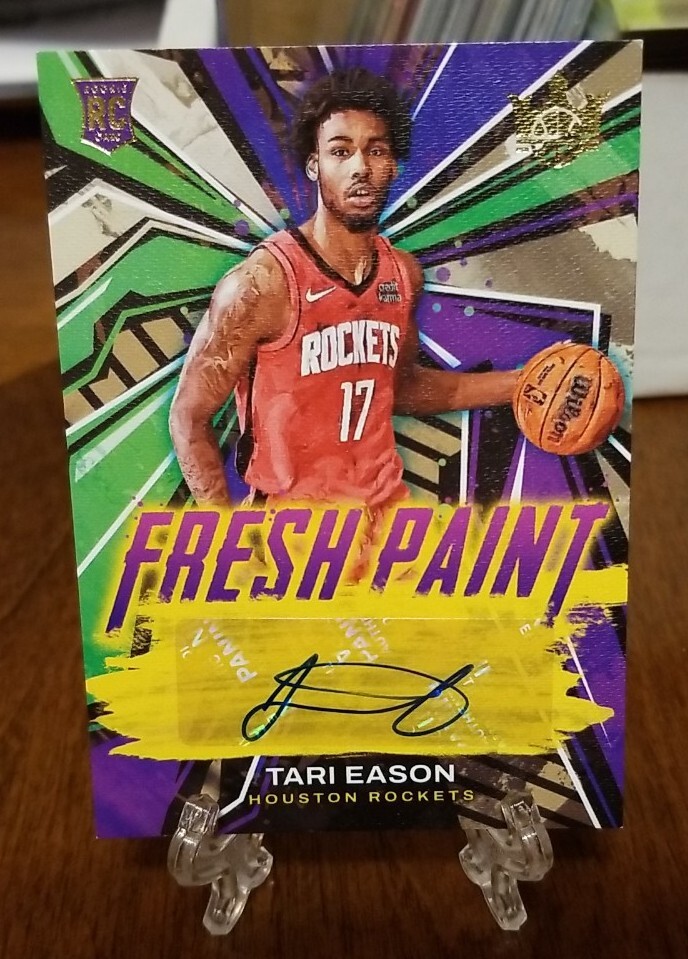 /199 2022-23 Court Kings Tari Eason FRESH PAINT ROOKIE AUTO Houston Rockets!!