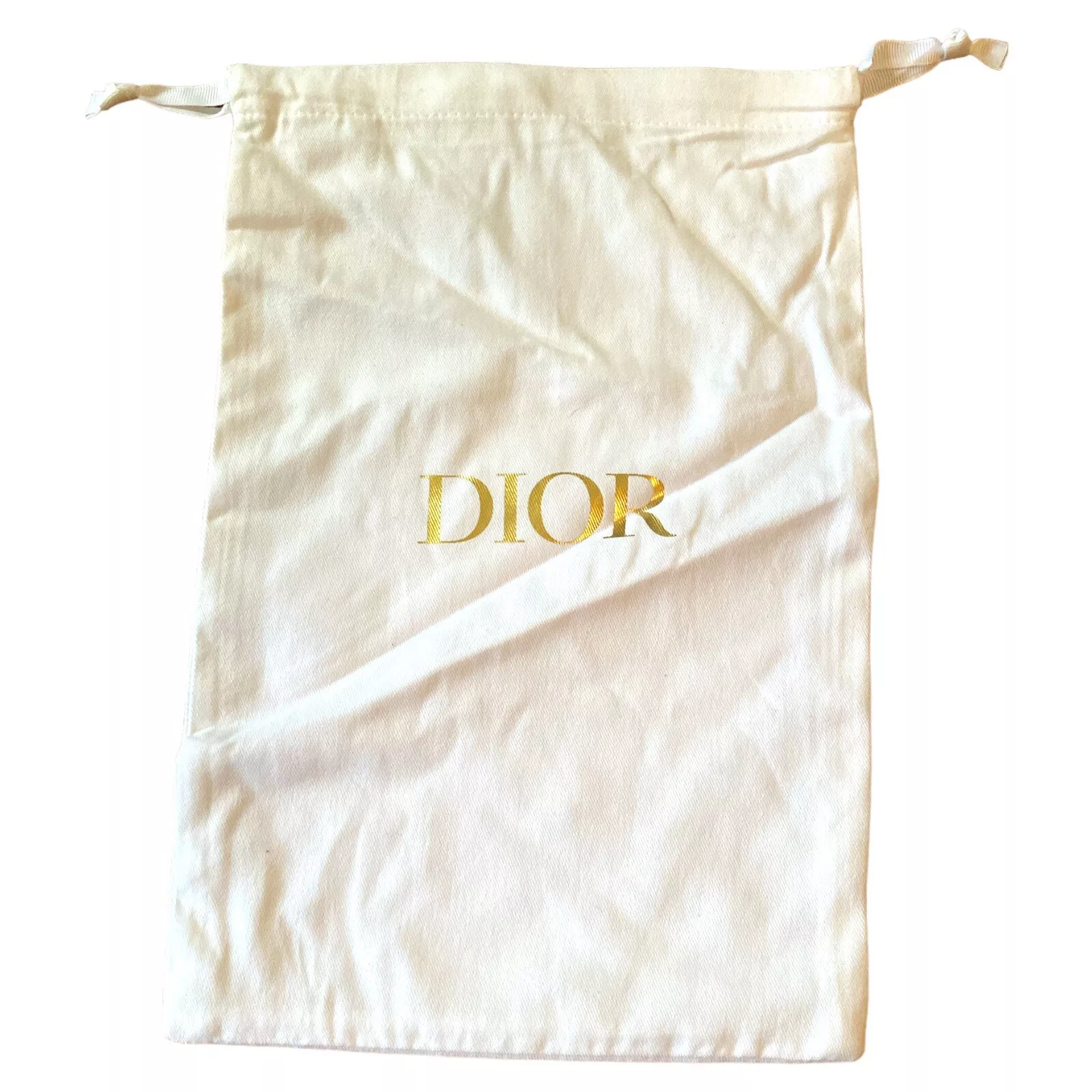 Sac à main authentique cordon de dessin Dior sac à main sac à main or blanc 13