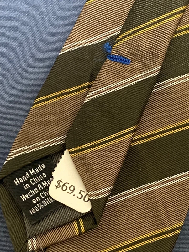 Nuevo 100% seda Vince Camuto corbata delgada verde y Perry Ellis púrpura nuevo con etiqueta Foto 3 de 3