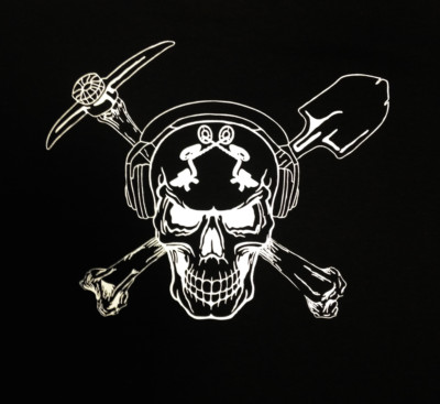 GOLD DIGGER Miner Prospector Prospect pan SKULL PICK & SHOVEL T-Shirt M L XL XXL