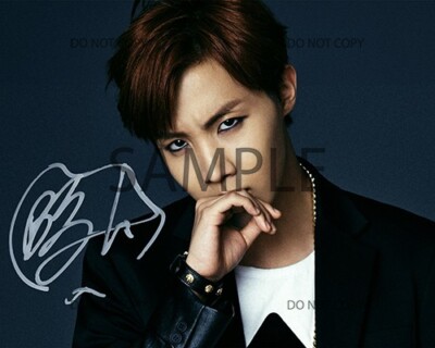 BTS 直筆サイン ホソク J-HOPE BTS J-Hope Autographed 8x10 Reprint Photo, Signed HQ Kpop Jhope