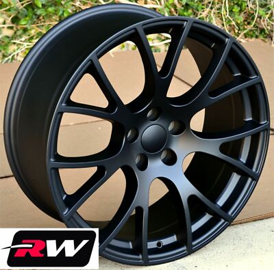 20x9'' 20x10'' Wheels for Dodge Charger Satin Black Rims Hellcat 5x115