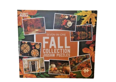 Professor Puzzle Fall Collection Jigsaw Puzzles 7 in 1.. NEW