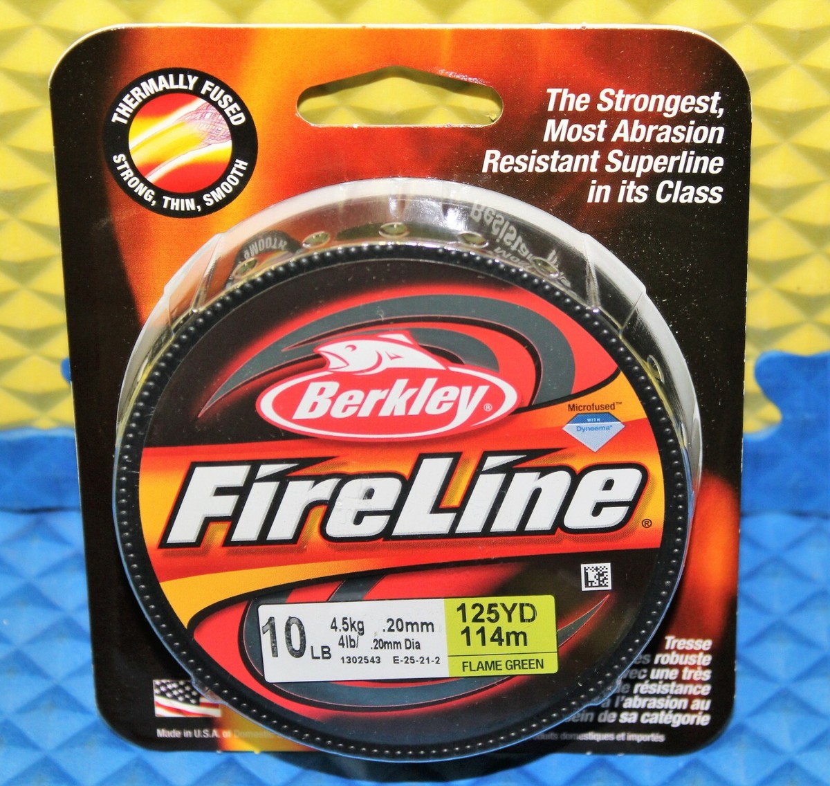 Berkley FireLine Thermally Fused 125 YDS Flame Green CHOOSE YOUR