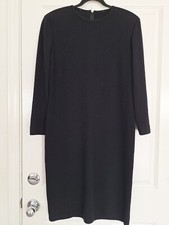 St. John Evening By Marie Gray Women's Black Santana Knit Dress Size 8