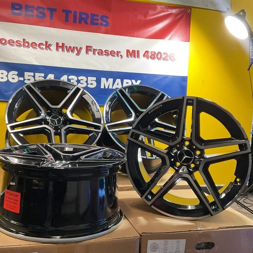20" Wheels Fit Mercedes Benz AMG G Class E S G Maybach Style Machined 5x112 66.6 - Picture 6 of 14