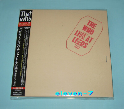 THE WHO Live at Leeds Japan mini lp CD +8 POCP-9198 1st issue Target OBI +Index