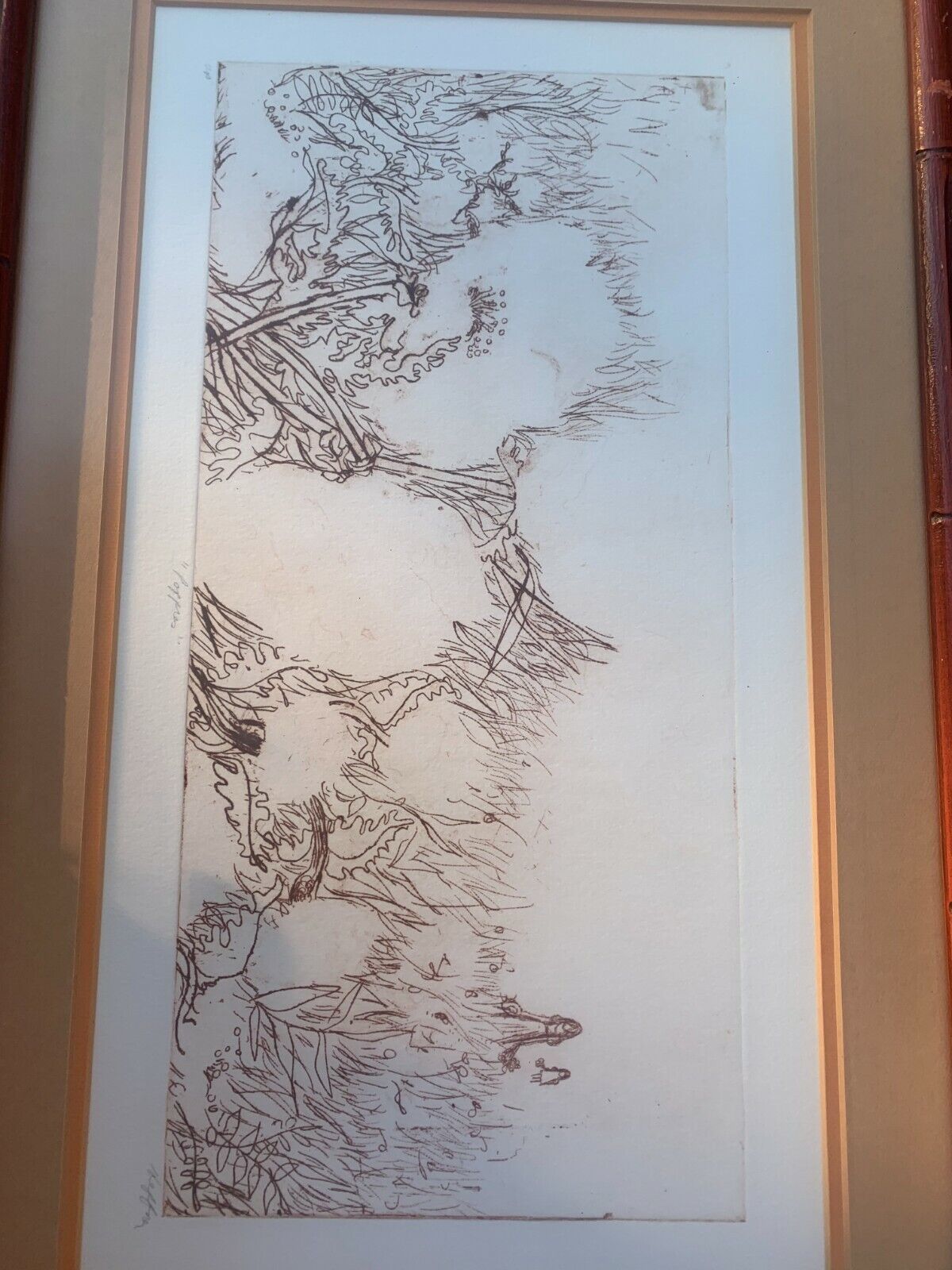 Lynne HEFFNER Ferrante Pencil Signed Etching : Kids Best Friend #39/250