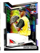 2022 Panini Elite Extra Edition Enyer Cepeda Decade Die Cut #174 Sn 201/999