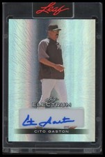 2024 Leaf Electrum - Base Auto Silver - Paint Blast #BA-CG1 Cito Gaston #/3