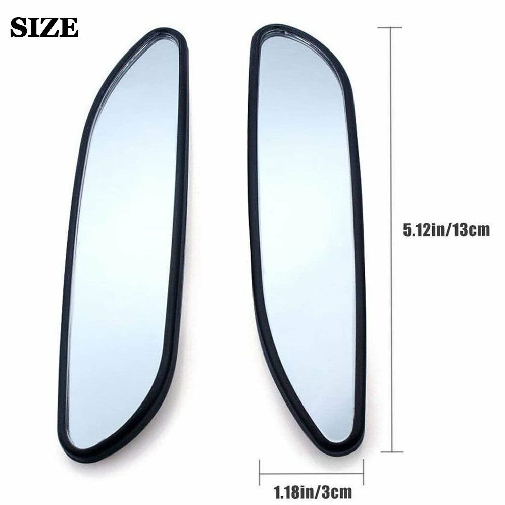 2x 360° Stick on Rear View Auxiliary Blind Spot Mirror Wide Angle Car Truck  SUV