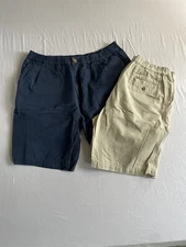 Lot 2 Chubbies 2XL XXLx9" Khaki Navy Blue Fleets Chino Mens Shorts