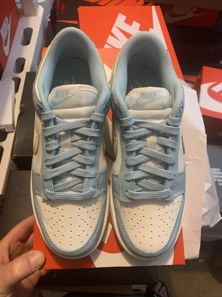 W Nike Dunk Low Ocean Bliss Citron Tint Sail WMNS Size 8 / 6.5Y