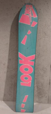 80s Vintage LOOK Snowboard 165 Electric Blue, Yellow, Pink | eBay