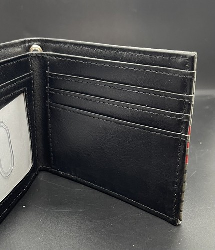Star Wars Imperial Metal Emblem Logo Polyester 6-Card Bi-fold Black Red Wallet - Picture 4 of 6