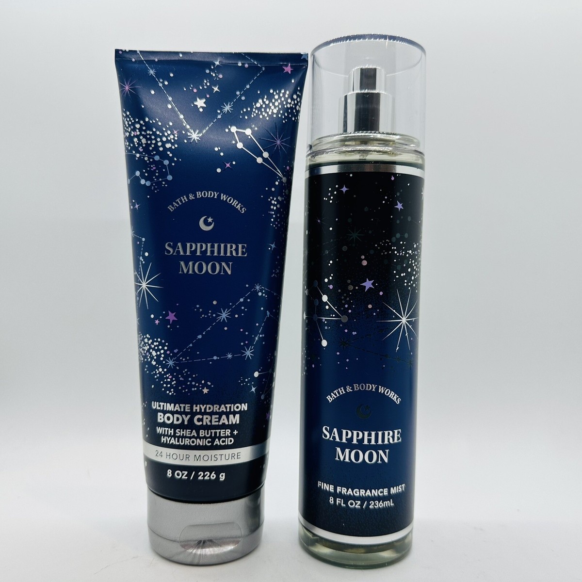 フェイスクリーム moon NEW! 2 PCS SET BATH & BODY WORKS SAPPHIRE MOON FRAGRANCE