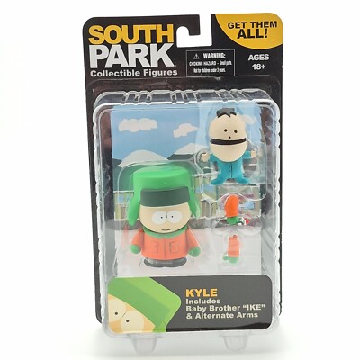 Mezco South Park Kyle Broflovski Figure IKE & Alternate Arms holding Mr. Hankey
