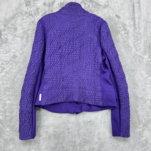 Zella Jacket Womens XL Quilted Zip Pockets Thumb Holes Athletic Athleisure Lined - Picture 2 of 13