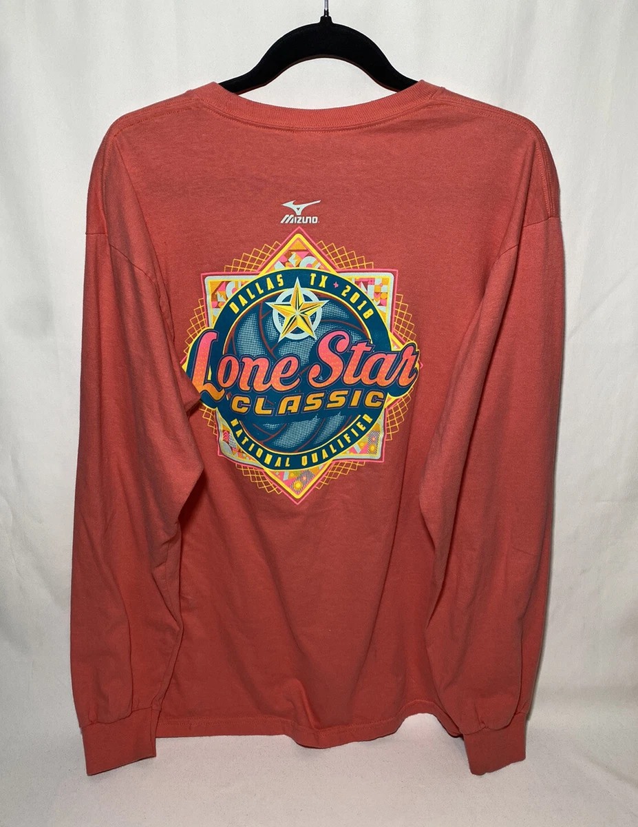 Mens Large Lone Star Classic 2018 Mizuno Coral Long Sleeve L Shirt