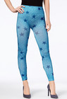 First Looks Blue Denim Star Seamless Soft/Stretch Leggings Size M/L — photo 1