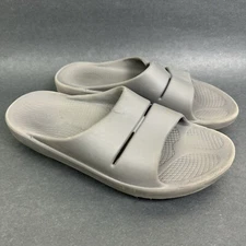 OOFOS OOahh Mens Size 8 Sandals Slate Gray Recovery Lightweight Sport Slides