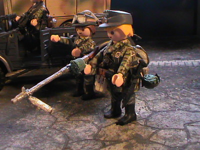 PLAYMOBIL CUSTOM SOUS-OFFICIER Infanterie Britannique  Europe-1944  Ref 0107 Bis 357666283760