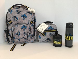 Pottery Barn Kids Batman Large Backpack Lunch Box Water Bottle Hot