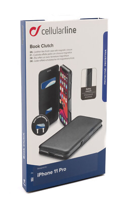Cellularline Book Clutch Apple iPhone 11 Pro Schutz Hülle Etui Wallet Handy 075