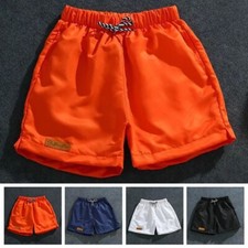 Casual Shorts Elastic waist Fitness Half Pants Beach Bodybuilding Running