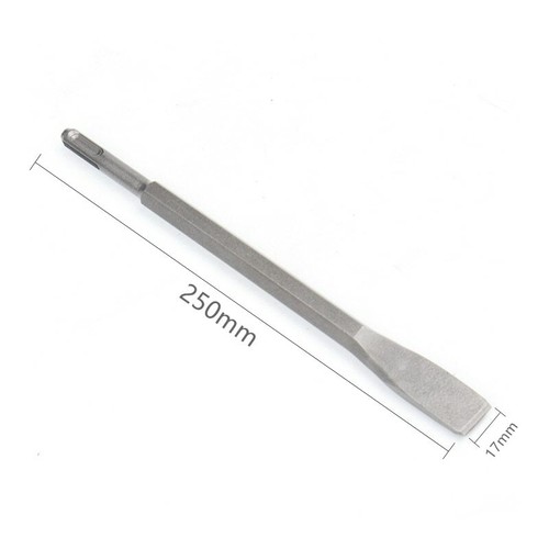 4 tlg SDS Plus Meissel 250 mm Meißel Kanal Spitz Flach Breit Fliesen Set  - Bild 4 von 12