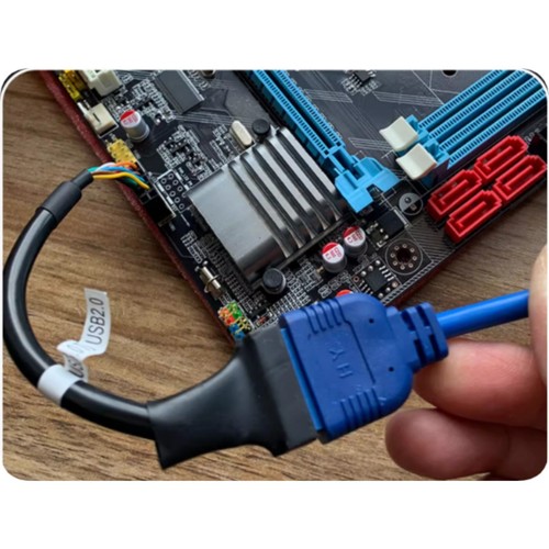 H62 USB 3.0 20pin Socket to USB 2.0 Motherboard Internal 9pin Cable Adapter - 第 6/11 張圖片