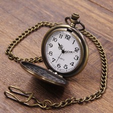 Men's Vintage Pocket Watch With Chain Wedding Anniversary Gift to Him
