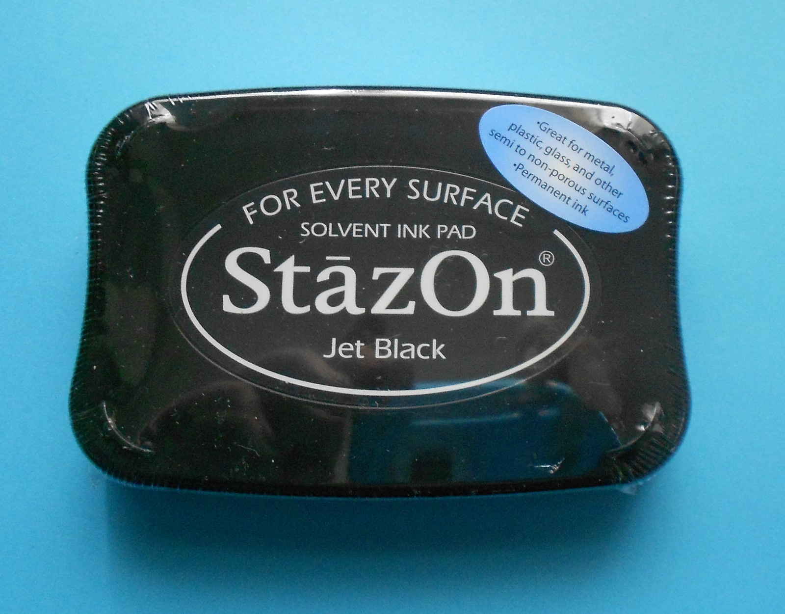 Jet Black STAZON Solvent INK PAD for Rubber Stamping  Tsukineko  STAZON