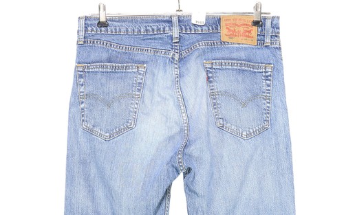 Levi's 505 Herren Jeans Hose W34 L34 34/34 blau stonewashed gerade Stretch J3933 - Bild 5 von 6