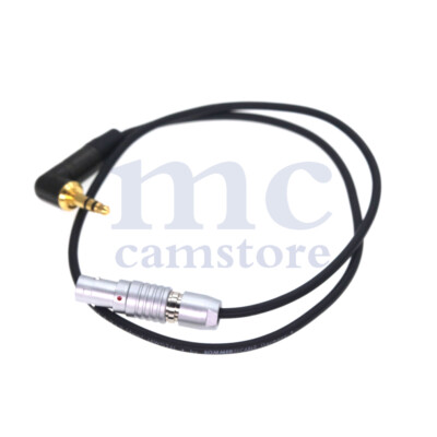 Red Komodo Timecode Cable for Tentacle Sync 3.5 Audio Plug to Rotatable 0B 9 pin