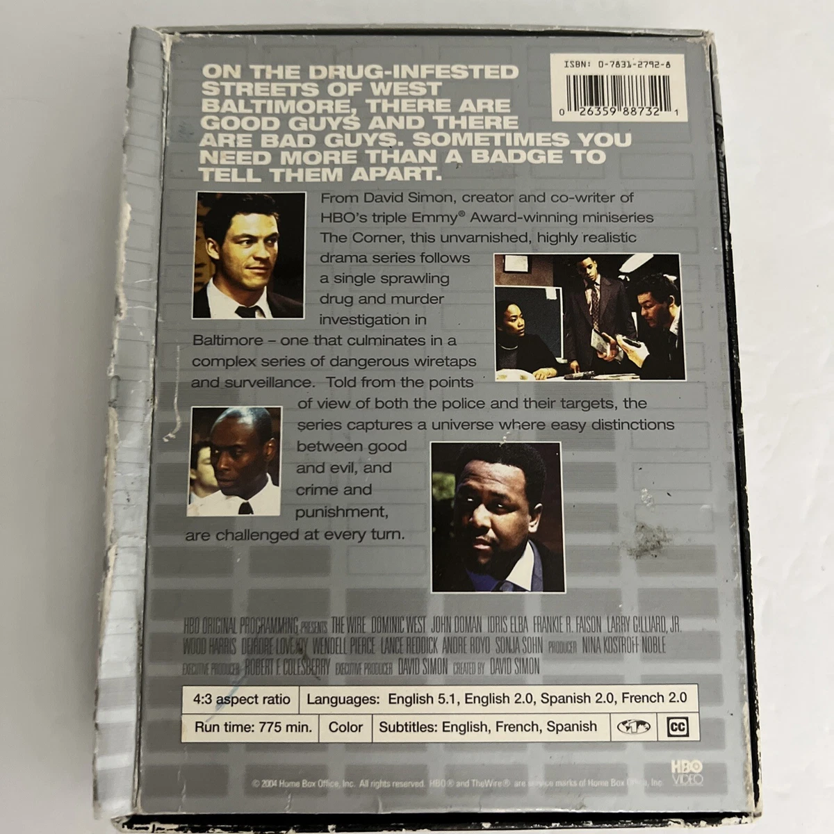 The Wire Season 1 DVD Very Good, the Wire Listen Carefully 26359887321