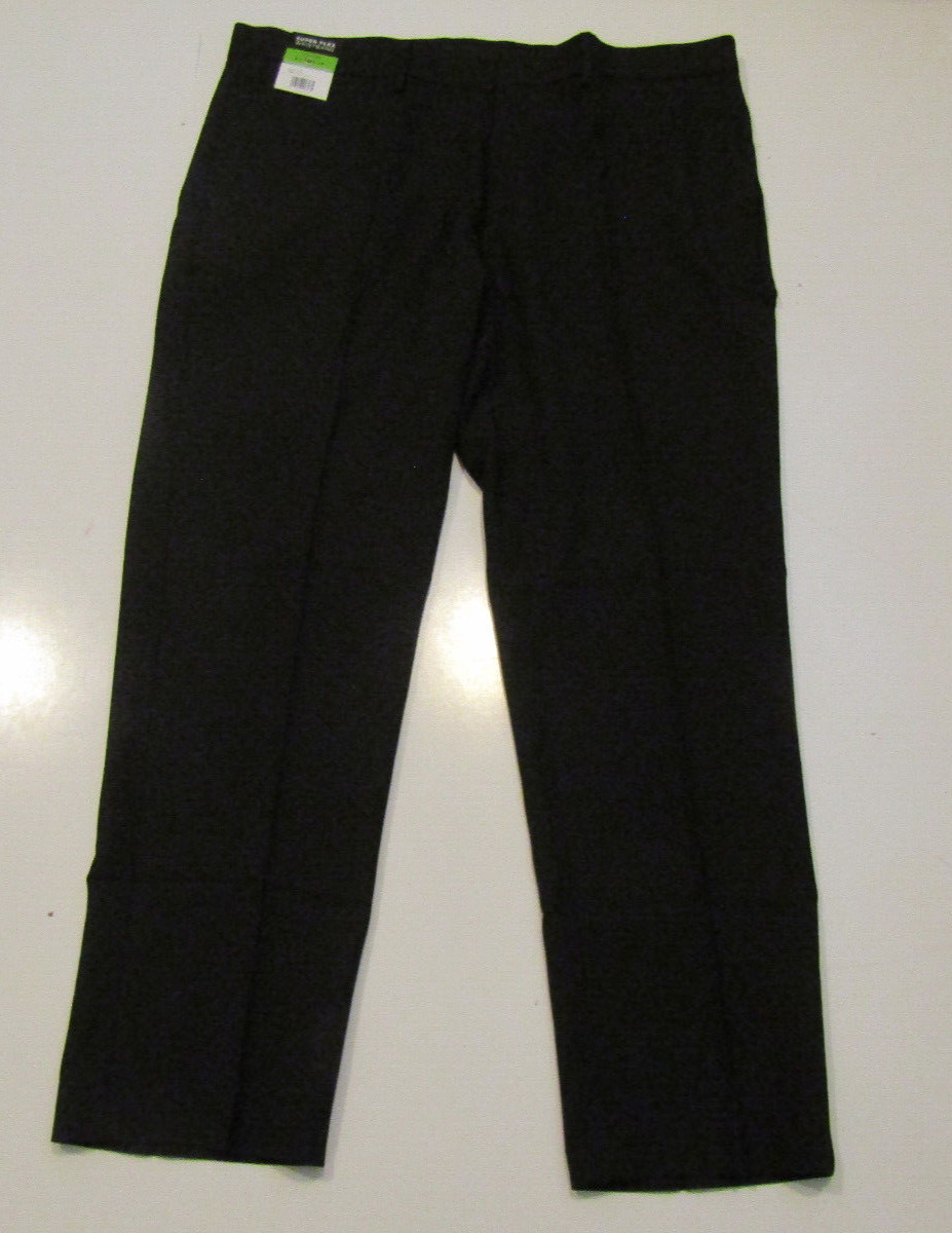 NWT Mens KENNETH COLE Slim Fit Techni-Cole Performance Pants Black 34 W 29 L