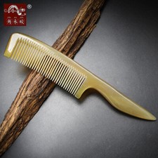 Natural Horn Hair Comb Brush Genuine OX Horn Comb Antistatic Massage Brush