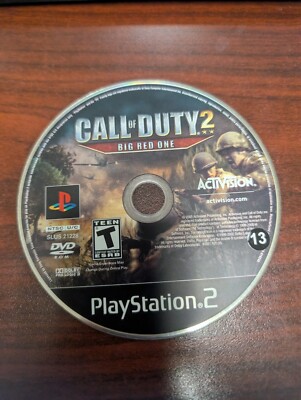 Call of Duty 2 Big Red One (PS2, 2005) NO TRACKING - DISC ONLY 5264