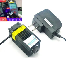 405nm 300mW Purple Violet/Blue Dot Laser Diode Module Carving w 12V AC Adapter