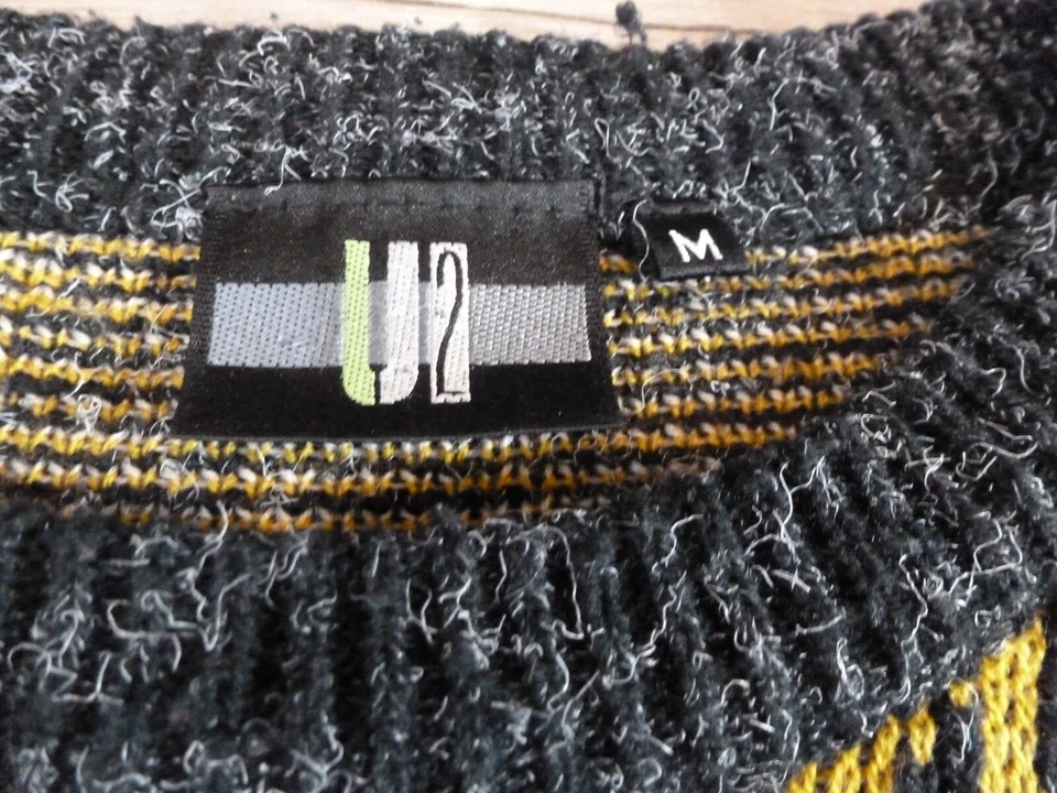 Vintage U2  Band Sweater Medium Multicolor Unique RARE EUC - Image 3 of 4