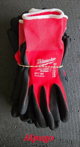 Milwaukee 48-22-8901 MEDIUM Level 1 Cut Resistant Dipped Glove (10 PAIRS !!)