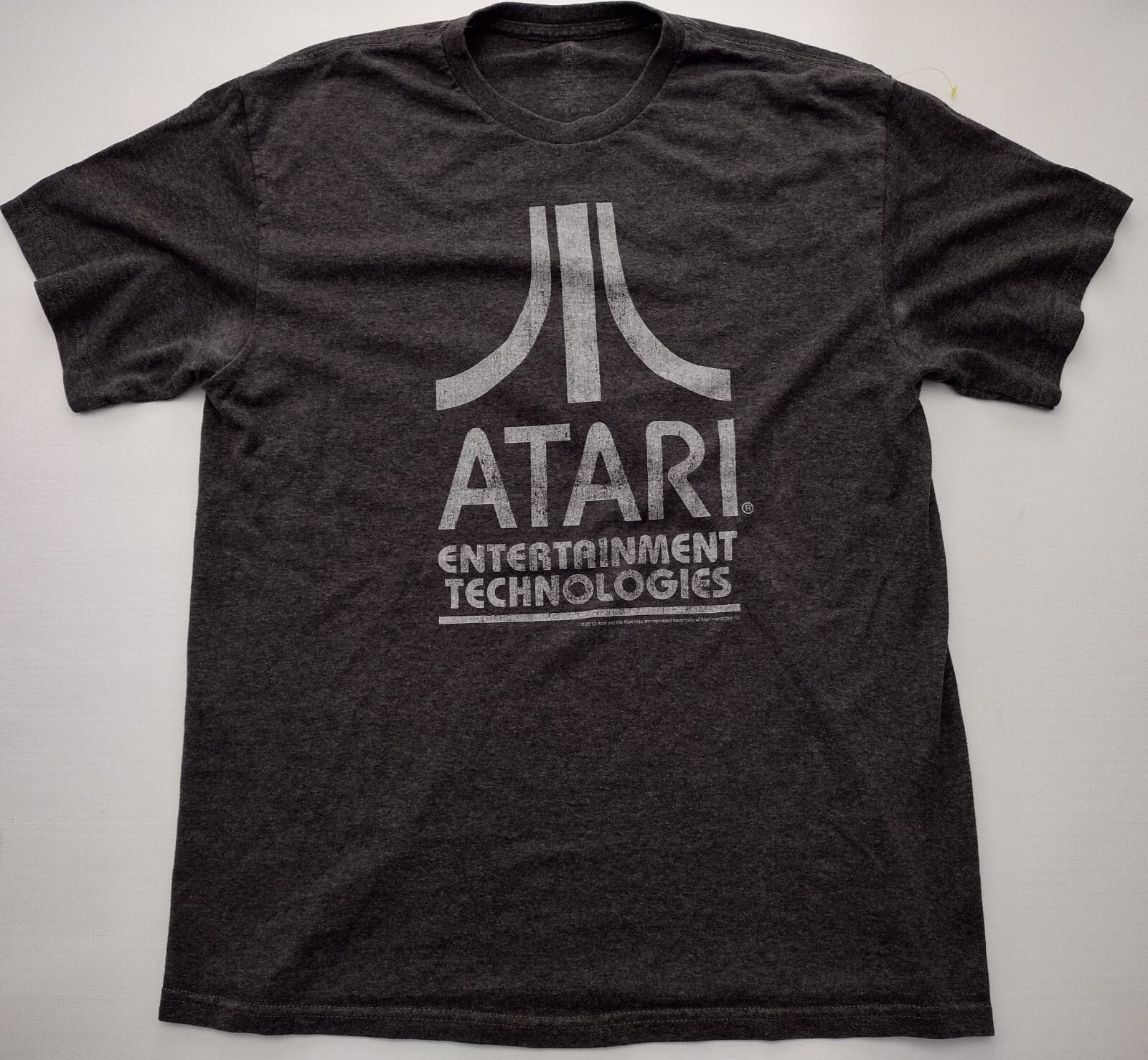 Atari Entertainment Technologies Charcoal Gray T-… - image 1