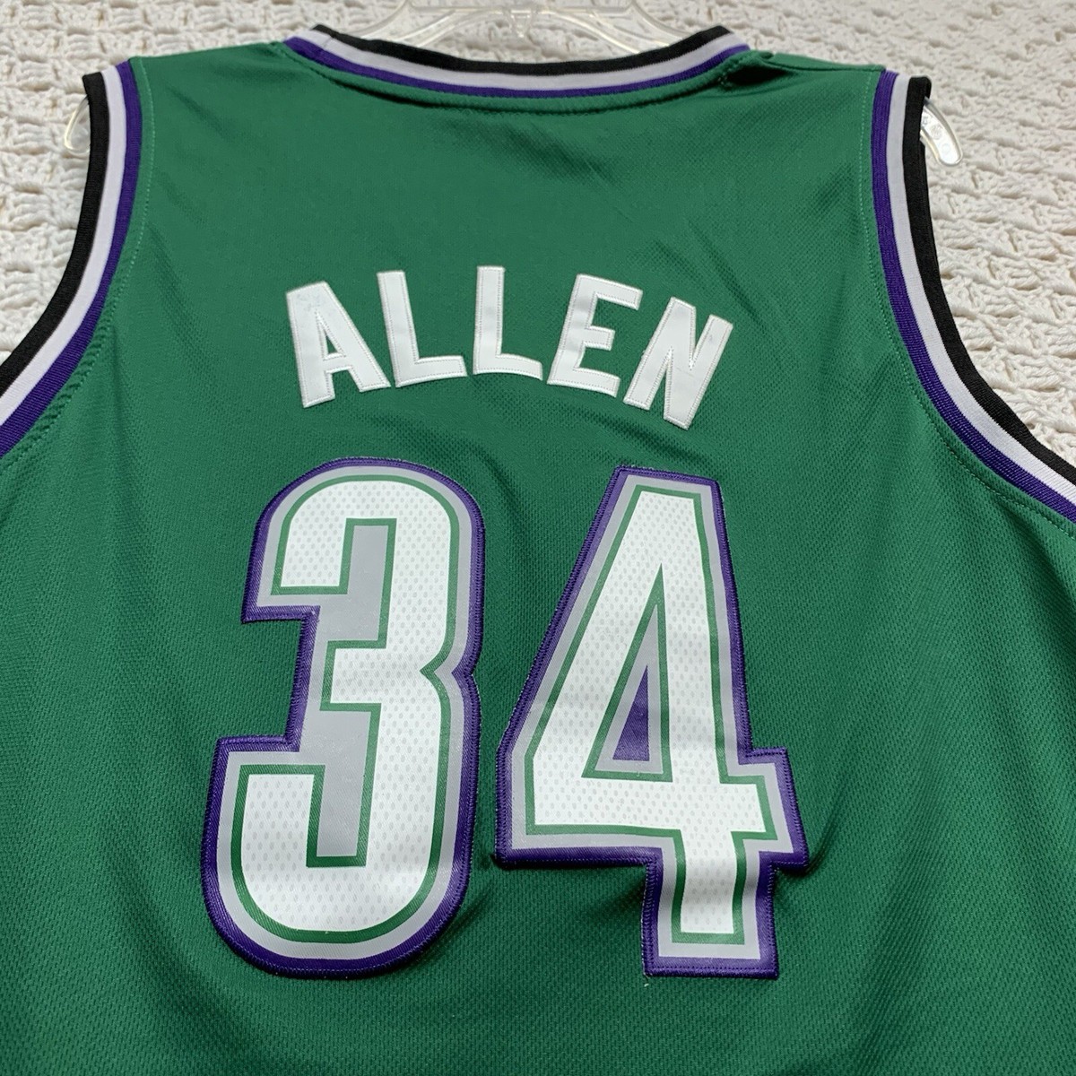 Adidas Ray Allen No. 34 Milwaukee Bucks Basketball Jersey