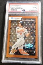 2001 CAL RIPKEN JR DONRUSS CAREER STAT LINE #3 ORIOLES 264/277 POP 1
