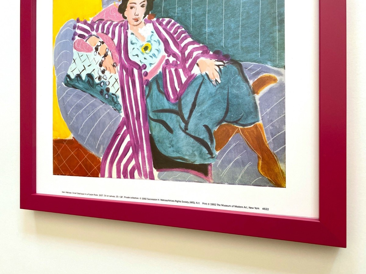 HENRI MATISSE RARE VTG 1992 FRAMED MOMA OFFSET LITHOGRAPH