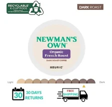 🆕☕ Newman's Own French Roast Keurig Coffee K-cups