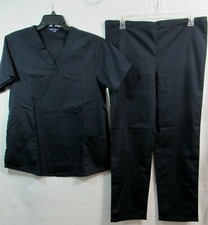 Scrub Set Men's Women's Unisex Size X-Large Tall XLT Dark Navy Blue