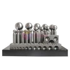 29Pcs Dapping Doming Punch Block Set Metal Forming Kit Jewelry Making Metalsmith